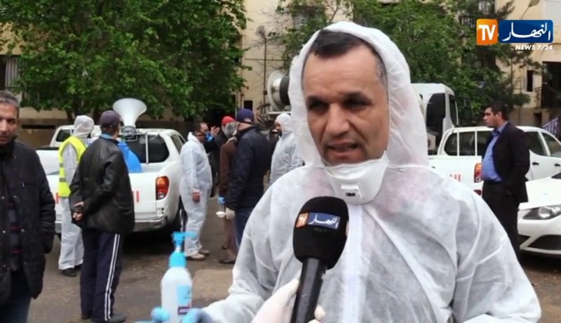 عملية تطهير وتعقيم لمختلف الأحياء السكنية بالعاصمة تفاديا لكورونا