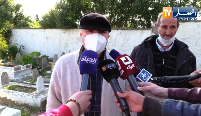 تشييع جثمان عبد الرحمان بن خالفة وزير المالية الاسبق بمقرة دالي إبراهيم