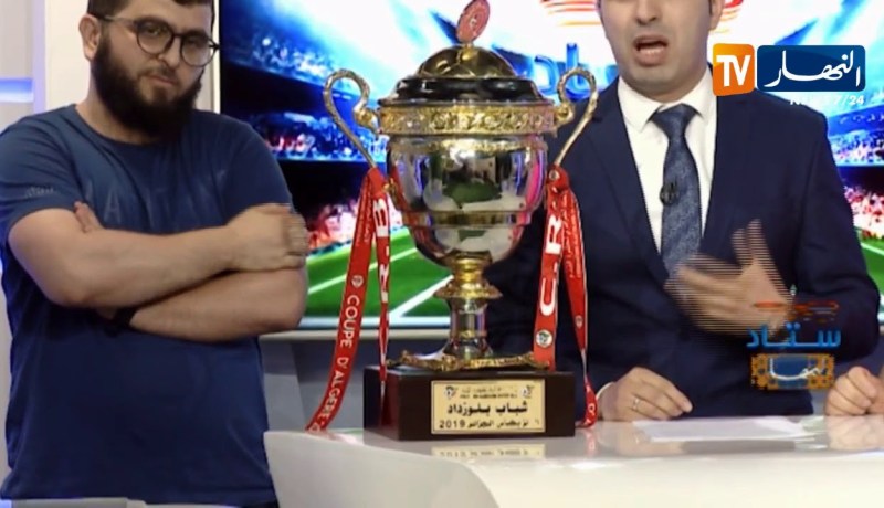 مجسم كأس الجمهورية يزور مقرّ قناة النهار