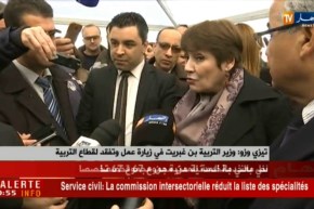 تيزي وزو: وزيرة التربية بن غبريت في زيارة عمل و تفقد لقطاع التربية