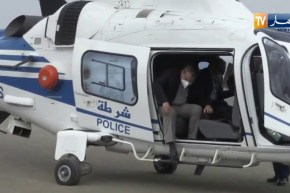 شاهد لحظة هبوط مروحية الشرطة على متنها الوزير الأول بقوراية