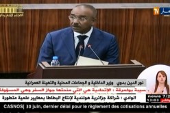 بدوي: تقسيم إداري جديد بالهضاب العليا