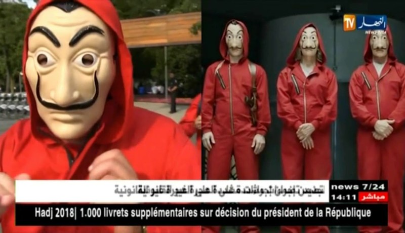 ثلاثي جزائري يصنع الحدث في شوارع روسيا بتجسيد سلسلة “LA CASA DE PAPEL “