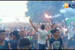 شاهد..عنابة تشتعل بعد تسجيل هدف المنتخب