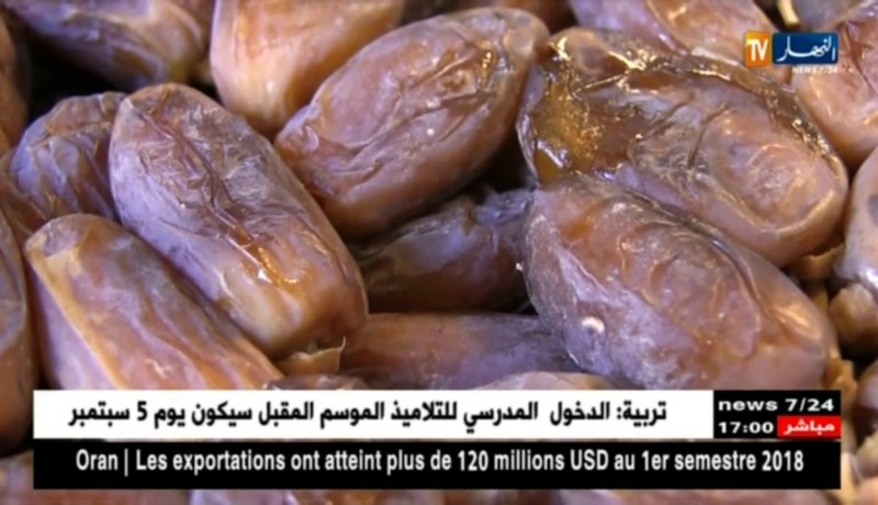 إنتاج فرع التمور يسجل 332.4 مليار دينار خلال سنة 2017