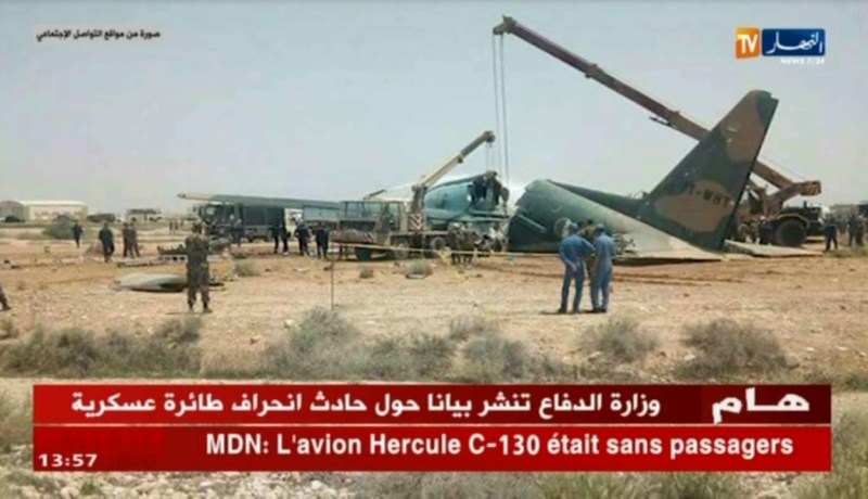 بسكرة: تسجيل أضرار مادية على مستوى الطائرة العسكرية والجرحى تم التكفل بهم