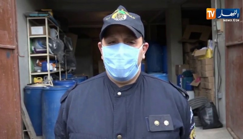 امن/ حجز 3600 لتر من مستخرج الكحول موجه للمضاربة بالعاصمة