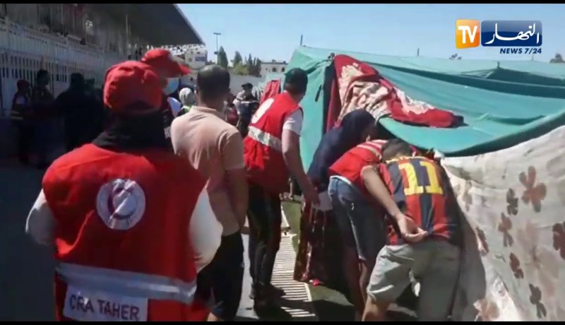 لحظة تسجيل الهزة الأرضية في القرارم بميلة