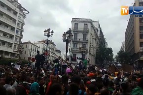 مشهد إستثنائي يصنعه الشباب الجزائري في شوارع العاصمة وفوق أسطح العمارات