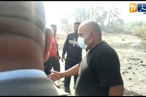 والي الشلف يقف على خسائر الحرائق بمنطقة وادي قوسين