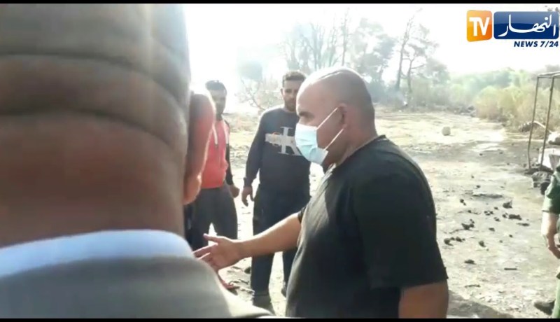 والي الشلف يقف على خسائر الحرائق بمنطقة وادي قوسين