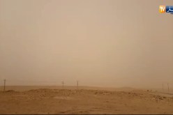 زوبعة رملية تغطي سماء الجلفة