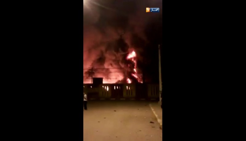 الطارف: حريق مهول يلتهم مخزن بودرة الحليب