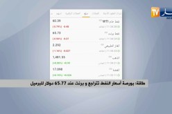 طاقة: بورصة أسعار النفط تتراجع و برنت عند 65 77 دولار للبرميل