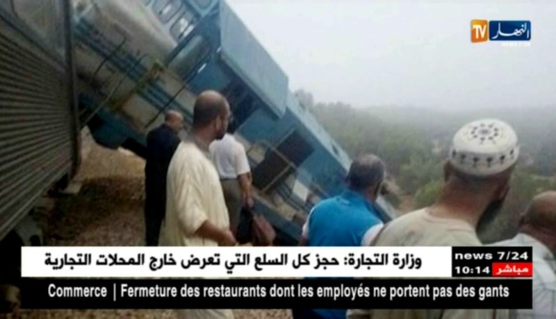 إنقلاب قطار من محطة مغنية متوجه إلى تلمسان