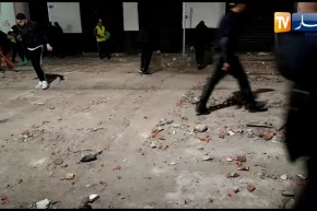 شاهد حملة تنظيف لأعمال الشغب بعد المسيرات السلمية في العاصمة