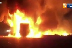 قسنطينة: حريق بغابة جبل الوحش يحاصر السكان ويصل إلى الطريق السيار