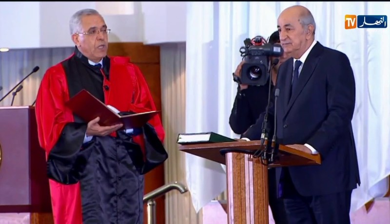الرئيس المنتخب “عبد المجيد تبون” يؤدي اليمين الدستورية