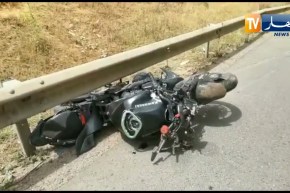 شاهد.. وفـ.ـاة شابين بالدراجة النارية  بزرالدة