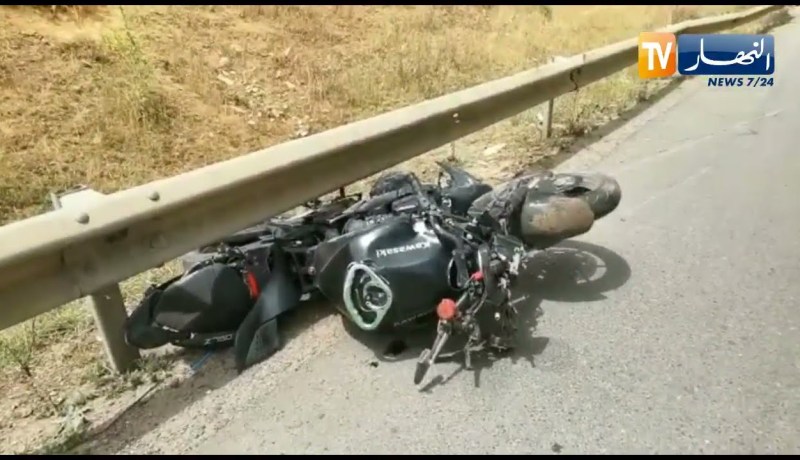 شاهد.. وفـ.ـاة شابين بالدراجة النارية  بزرالدة