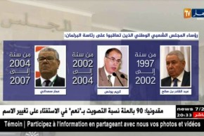 رؤساء المجلس الشعبي الوطني الذين تعاقبو على رئاسة البرلمان