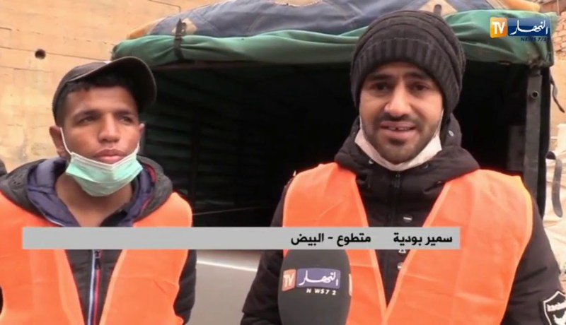 البيض/ تقديم مساعدات غذائية للعائلات المعوزة بالمناطق النائية