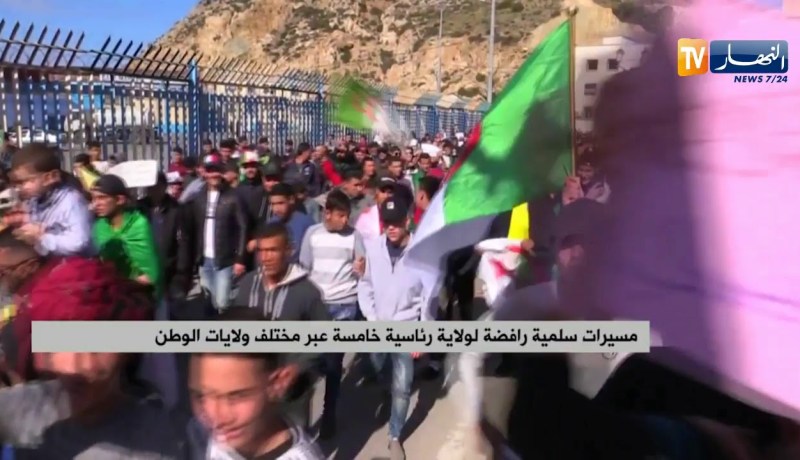 مسيرات سلمية رافضة لولاية رئاسية خامسة عبر مختلف ولايات الوطن