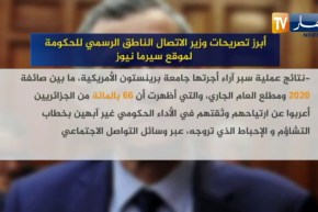 أبرز تصريحات وزير الإتصال الناطق الرسمي للحكومة لموقع سيرما نيوز