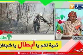 الشيخ النوي يحيي أعوان الحماية المدنية على المجهودات الجبارة في سبيل إنقاذ الأرواح والثروة الغابية