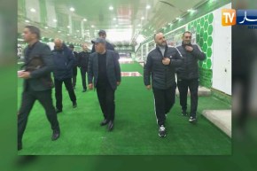 بلماضي يتفقد ملعب 5 جويلية مباشرة بعد حلوله بأرض الوطن