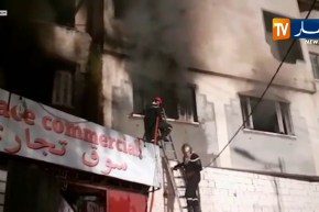 تيزي وزو/ نشوب حريق مهول بالمركز التجاري بحي عميود بالمدينة الجديدة