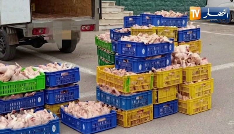 وهران: إحباط محاولة تسويق 25 قنطارا من الدجاج الفاسد