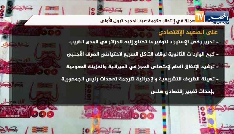 ملفات مستعجلة في إنتظار حكومة عبد المجيد تبون الأولى