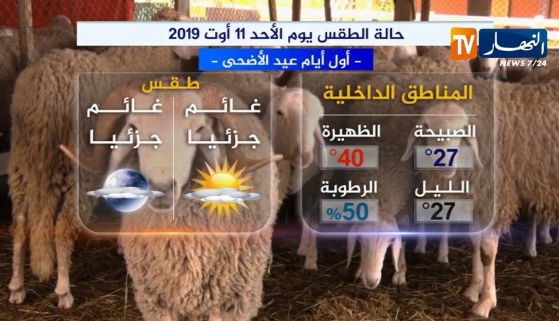 حالة الطقس المتوقعة ليوم عرفة ويومي عيد الأضحى