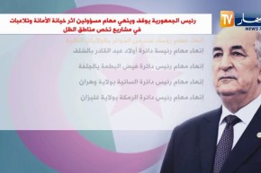 رئيس الجمهورية يوقف وينهي مهام مسؤولين إثر خيانة الأمانة وتلاعبات في مشاريع مناطق الظل