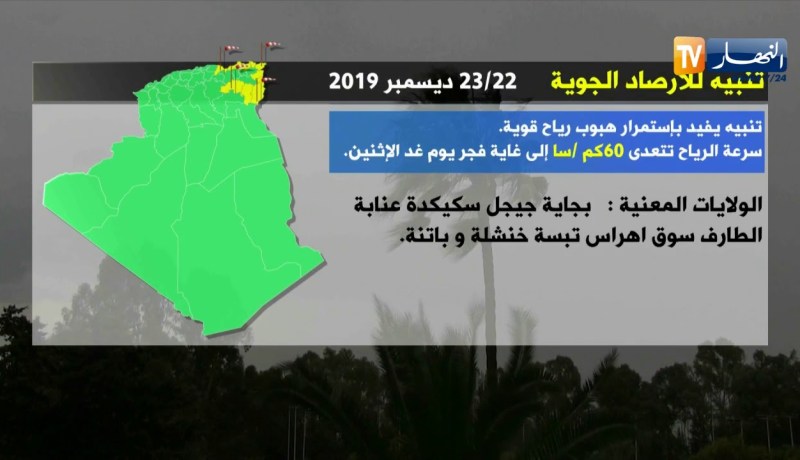 تنبيه للأرصاد الجوية: يحذر من رياح قوية ..هذه هي الولايات المعنية !!
