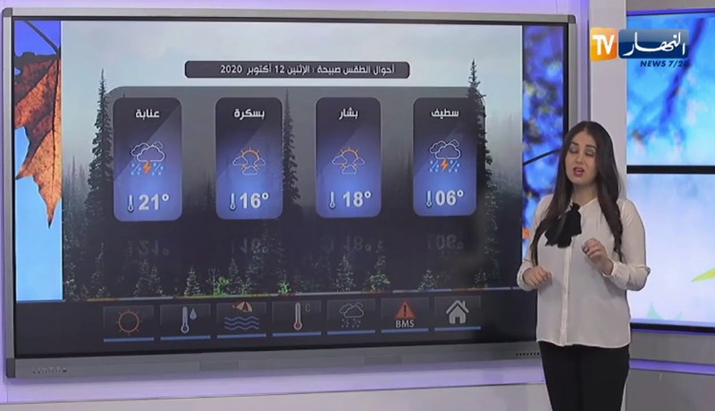 طقس: إستمرار تساقط الامطار الرعدية على المناطق الوسطى والشرقية تتعدى 30 ملم
