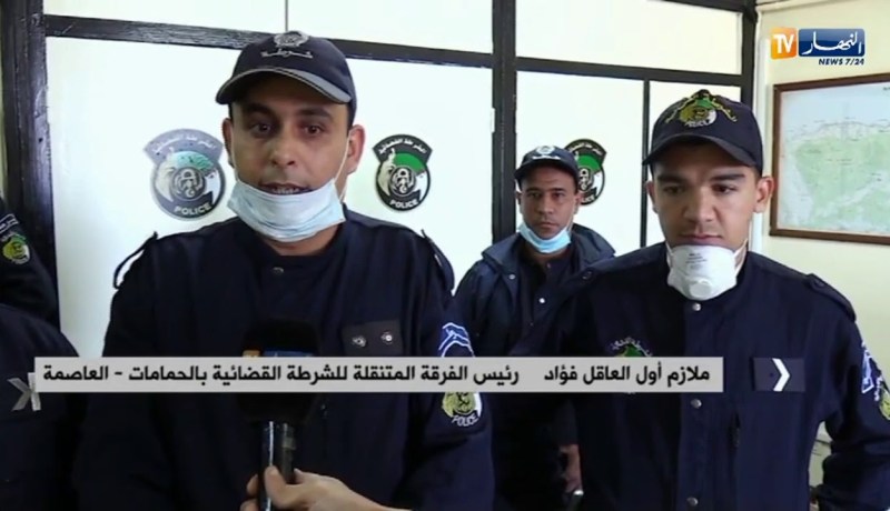 مصالح أمن الحمامات تداهم ورشة غير شرعية لتصنيع الكمامات