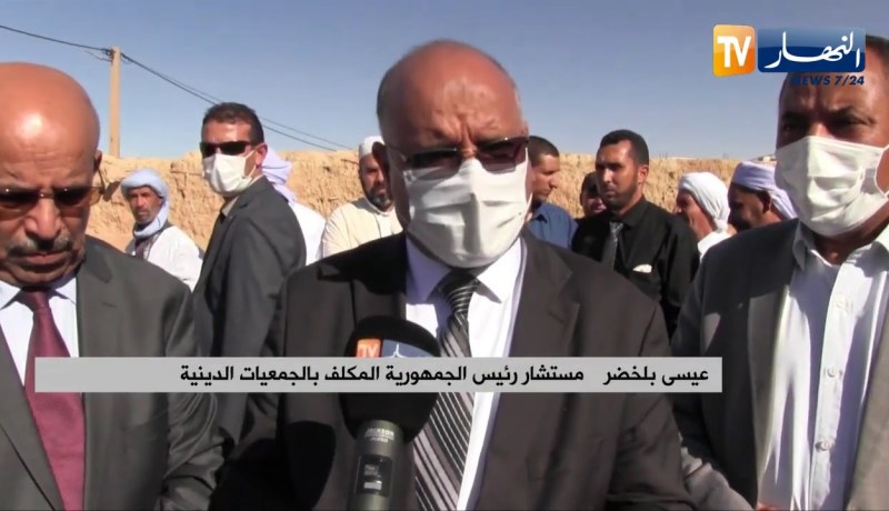 الجلفة : مستشار رئيس الجمهورية المكلف بالجمعيات الدينية في لقاء مع شيوخ الزوايا