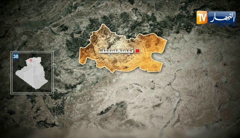 نشوب حريق في المحكمة الإبتدائية بولاية  تيسمسيلت