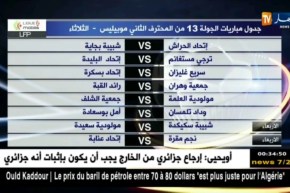 مواجهات قوية في إفتتاح الجولة الـ 13 من المحترف الثاني