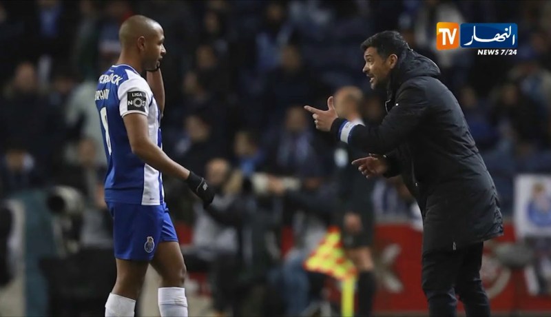 مدرب بورتو يؤكد تجدد آلام إصابة براهيمي ويستبعد عودته خلال اللّقاء القادم