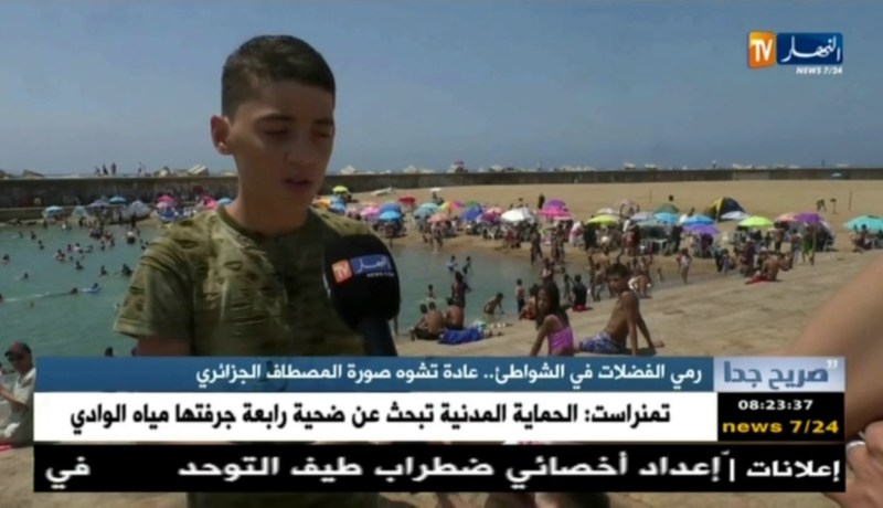 صريح جدا  : رمي الفضلات في الشواطئ.. عادة تشوه صورة  المصطاف الجزائري