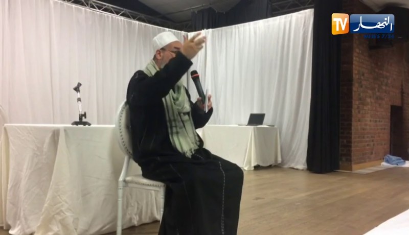 الشيخ شمس الدين الجزائري بمدينة ليل الفرنسية لحضور أمسية حول المولد النبوي الشريف