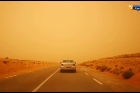 زوابع رملية بالبلديات والمناطق الجنوبية بولاية الجلفة