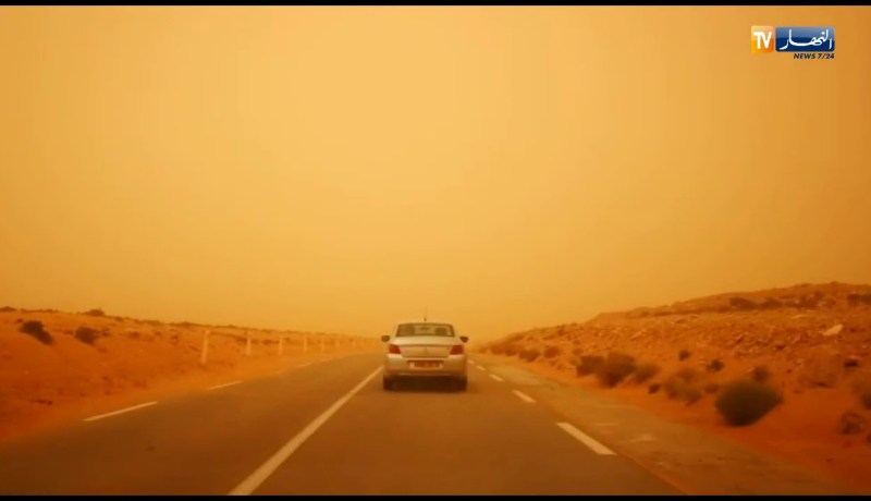 زوابع رملية بالبلديات والمناطق الجنوبية بولاية الجلفة