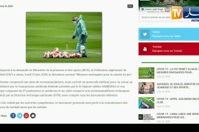 الفاف ترسل لوزارة الشباب والرياضة وثيقة الإجراءات الوقائية قبل إستئناف البطولة