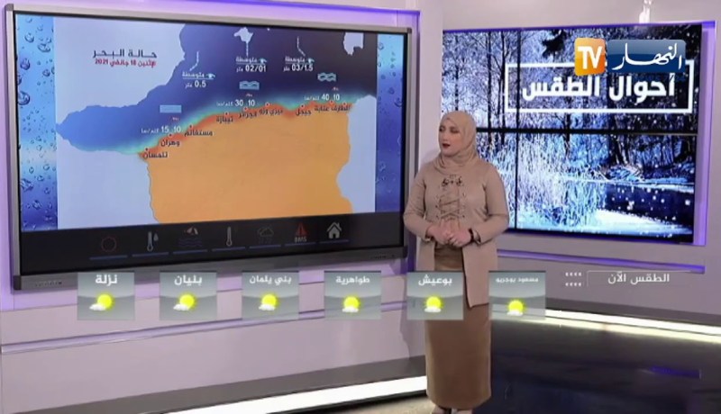 رياح قوية بسرعة تتعدى 50كلم وعلو أمواج يصل إلى 3 أمتارعلى هذه السواحل.. أحوال الطقس ليوم 18/01/2021