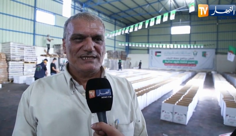 فلسطين: قافلة مساعدات غذائية جزائرية لصالح العائلات المتضررة من كورونا بغزة