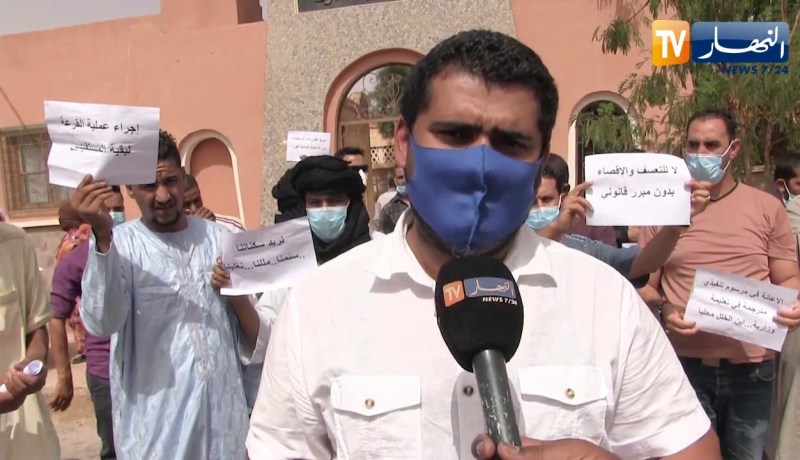 تندوف: المستفيدون من 500 قطعة أرضية يحتجون